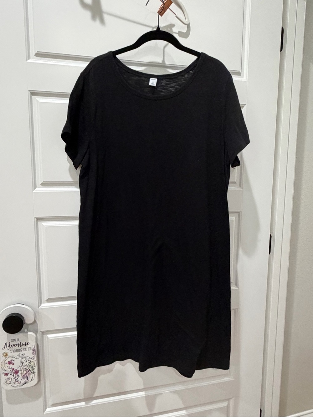 Old Navy Black Short Sleeve Tunic Dress
